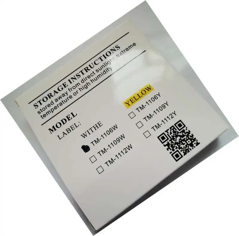 Лента этикеток Core TM-1106W(6 мм+ белый) для кабельного принтера mk2500, mk2600, mk-1500, mk2100, mk1100, mk1000, m-1pro Характеристическая вязкость полимера, m-1std, m-PRO