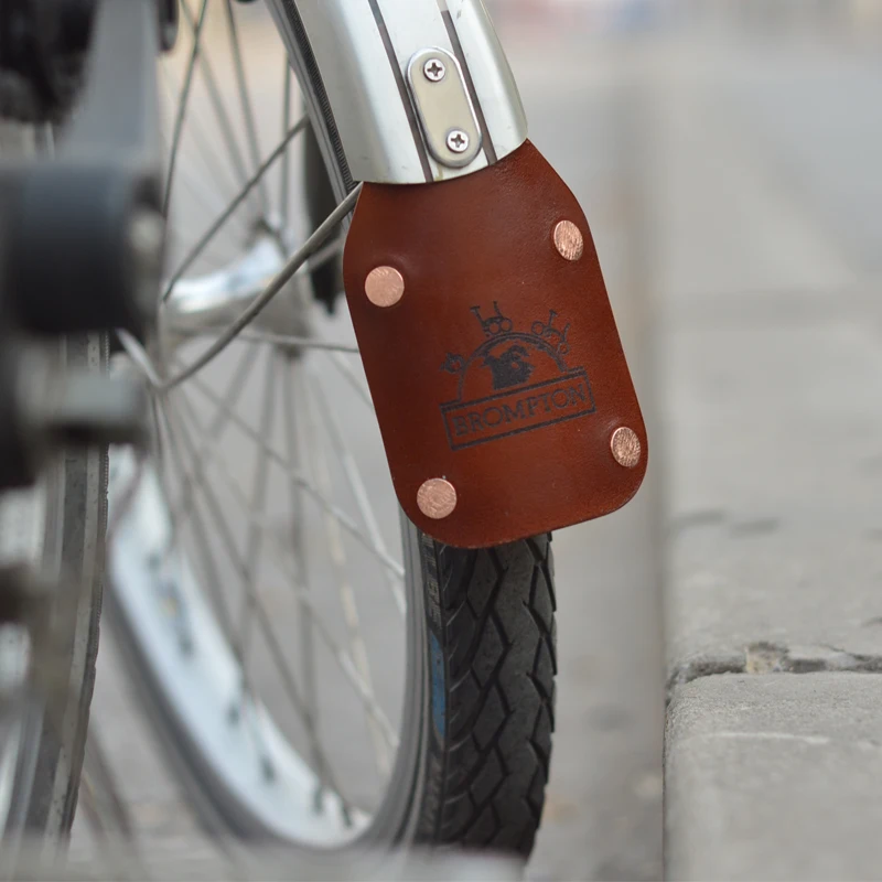 TWTOPSE, ручная работа, подгонянное, модернизированное, кожаное крыло, крыло для Brompton, складной велосипед, велосипедные крылья, брызговик, водонепроницаемая часть