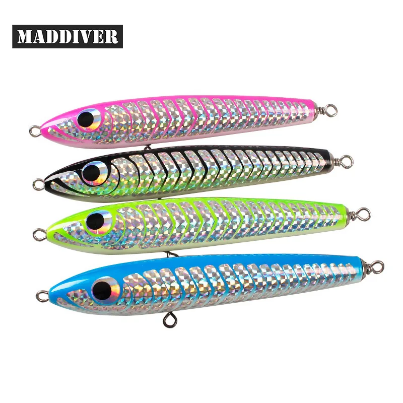 8,6" /100g MADDIVER Topwater деревянный стикбейт GT поверхности троллинг приманки море карандаш лодка рыбалка Искусственные приманки открытым океан Лесоматериалы