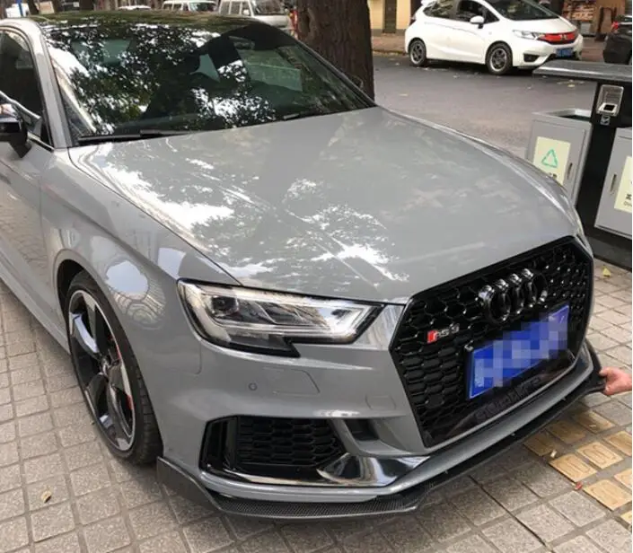 Передний спойлер из углеродного волокна для AUDI A3 S3 RS3 2014 2015 2016/2017 2018