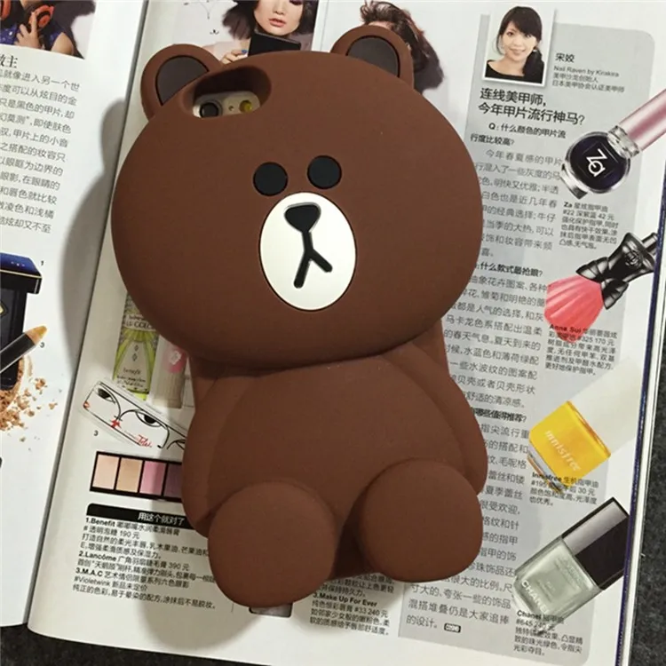 3D стильная футболка с изображением персонажей видеоигр Сумка-медведь для iPhone 5 C 5S