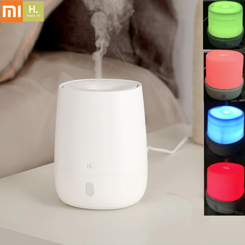 Xiaomi Mijia HL Портативный USB мини воздушный диффузор для ароматерапии и увлажнитель, бесшумный ароматический туман, 7 светильник, цвет, для дома и офиса