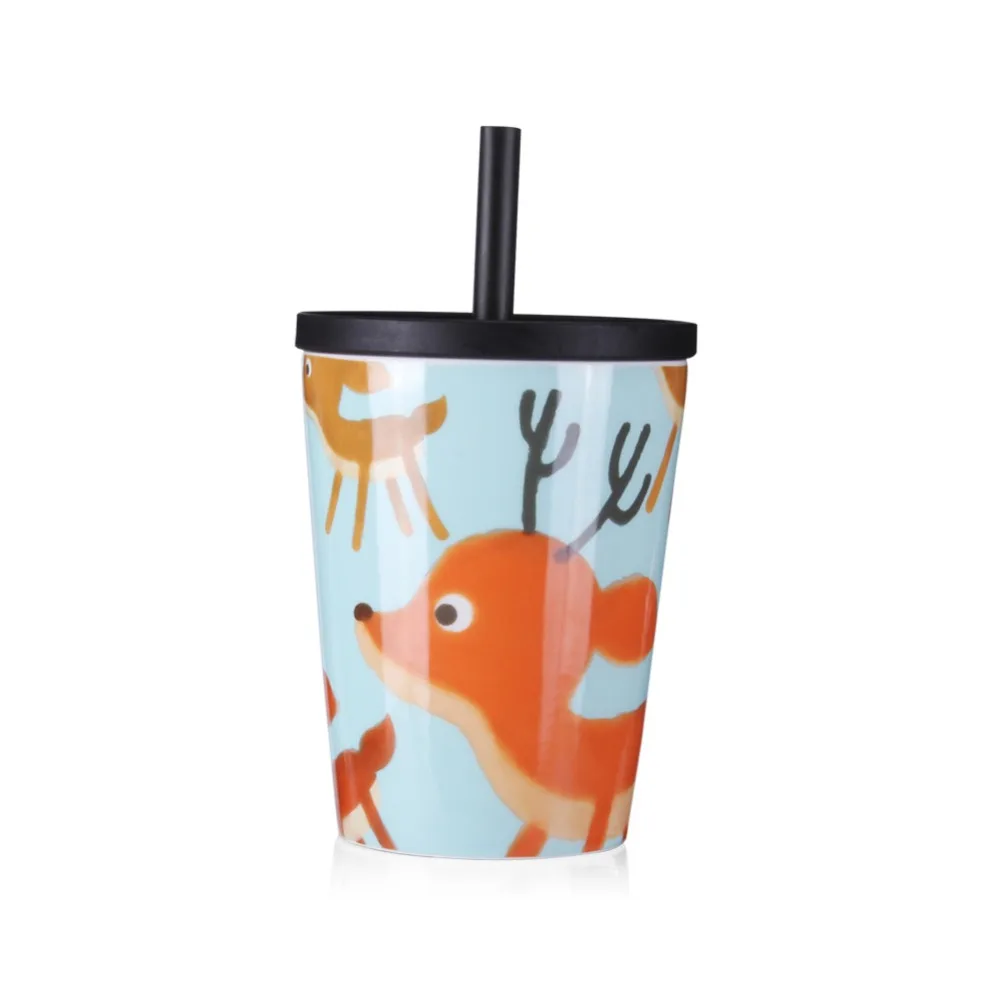 680 мл большой Ёмкость Творческий Путешествия Кофе кружки с крышкой соломы