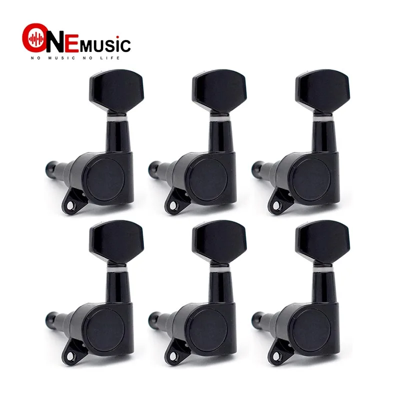6L Black Guitar Tuning Pegs Tuners Machine Heads for Acoustic Electric | Спорт и развлечения