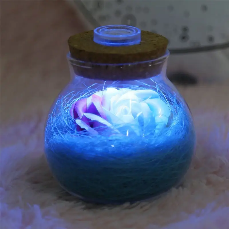 Wrumava светодиодный RGB диммер ночник бутылка для цветов креативная романтическая