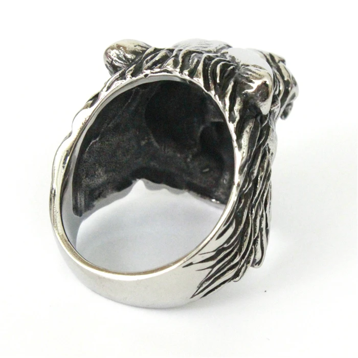 Новое поступление мужское очень крутое модное кольцо с Львом высококачественная