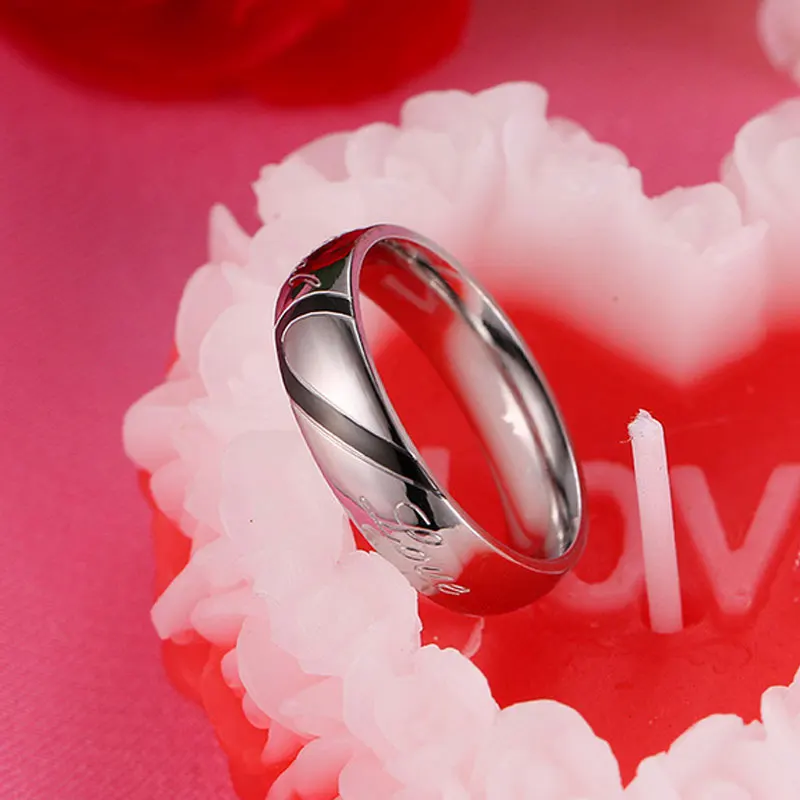 Модное кольцо из нержавеющей стали и титана для мужчин женщин мужское
