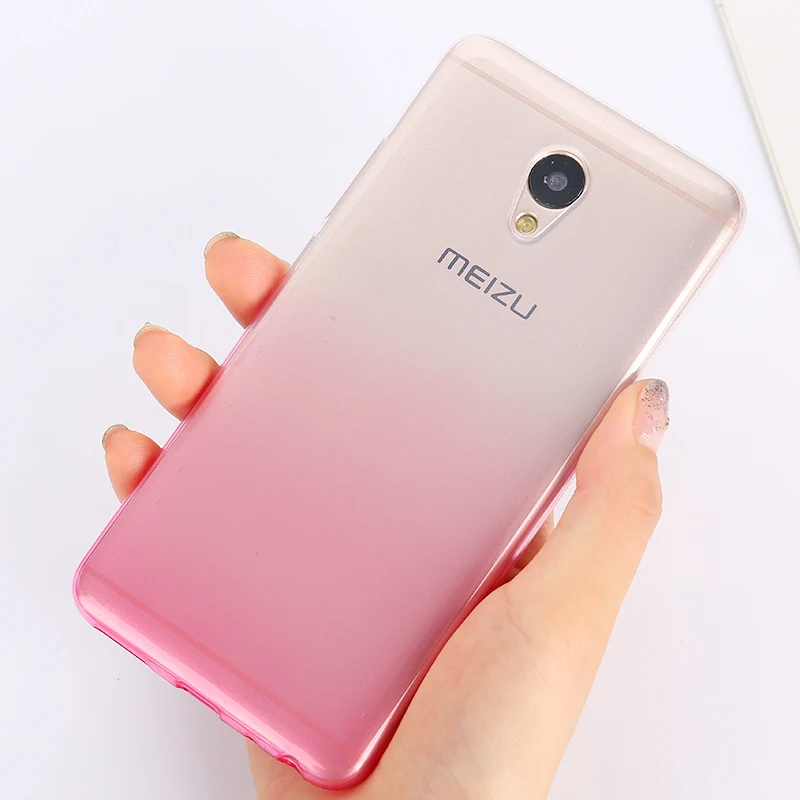 Мягкие градиентные силиконовые чехлы для Meizu M6 Note Pro 7 U20 U10 M6 M3 M5 Note MX6 M6s M5s M5C 5A ультра тонкий бампер задняя крышка телефона