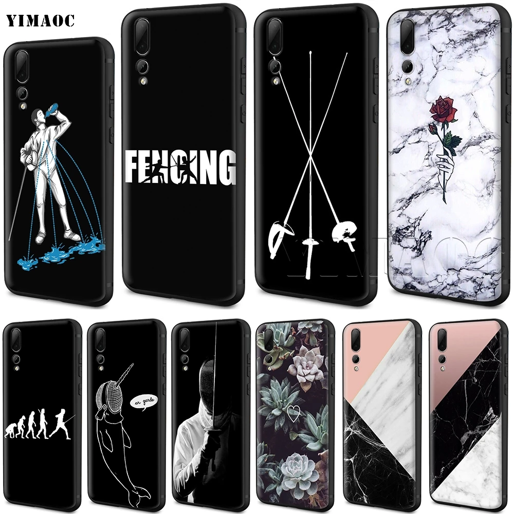 YIMAOC ограждение фольга сабля Epee чехол для Huawei Mate 10 P8 P9 P10 P20 P30 P Smart Lite Pro Mini