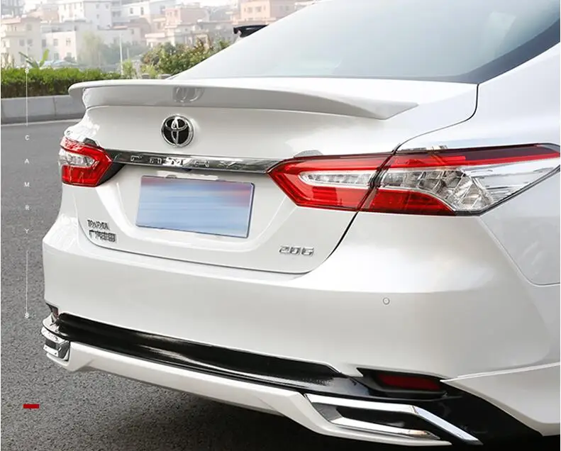Краска заднего крыла багажника губ Большой спойлер для 18 19 Toyota Camry по EMS