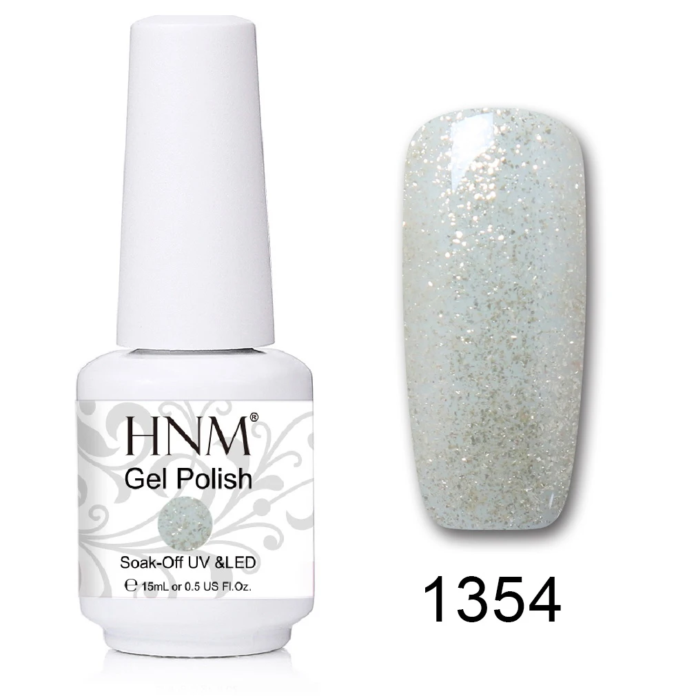 HNM 15 мл УФ-гель для ногтей лак удаляющийся замачиванием светодиодный светильник Гель-лак Полуперманентная живопись желлак Лаки лакукер штамповка эмаль - Цвет: 1354