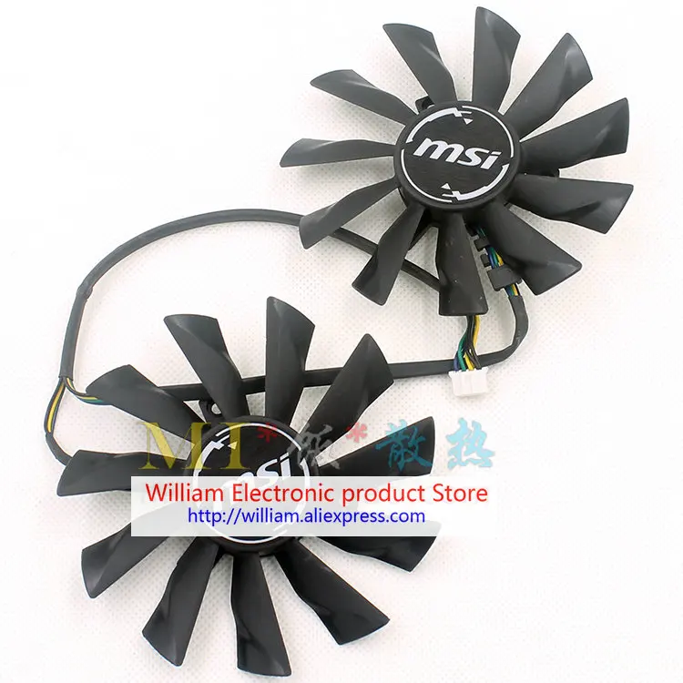 Оригинальный PLD10010S12HH DC12V 0.40A для MSI GTX960 OC охлаждающий вентилятор графической