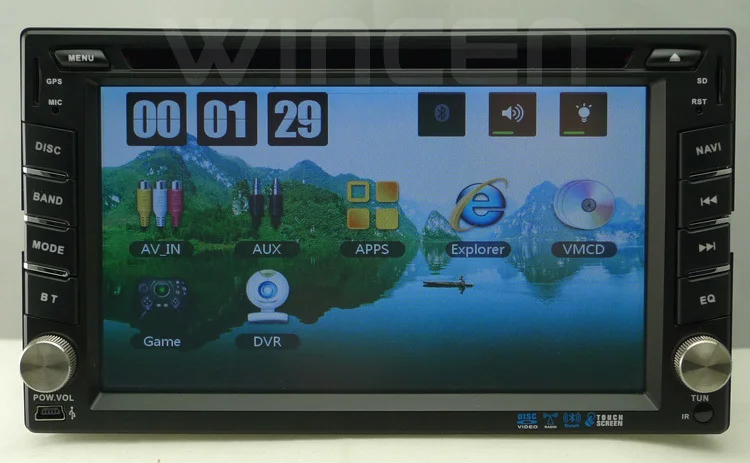6 2 &quot1080p Автомобильный DVD GPS плеер для Din Универсальный С A10 + двухъядерный Iphone 5/6