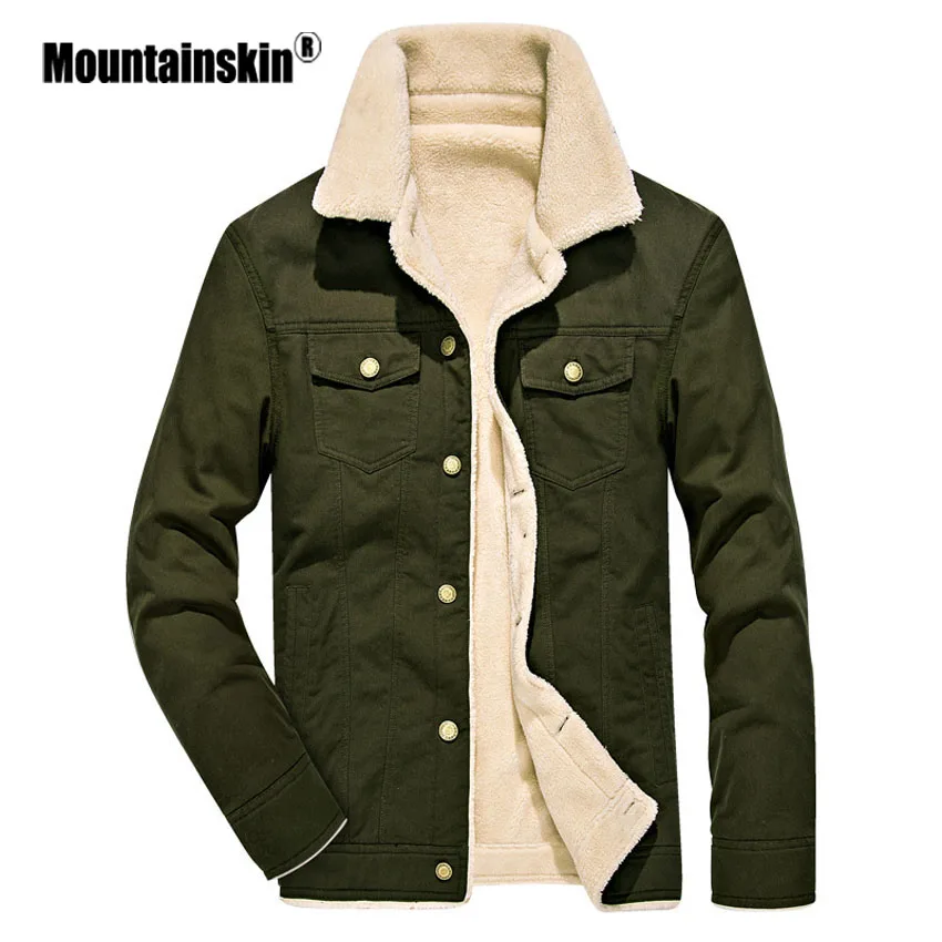 Mousainskin зимние куртки мужские парки 4XL толстые повседневные пальто мужская верхняя одежда теплая флисовая куртка мужская брендовая одежда SA420