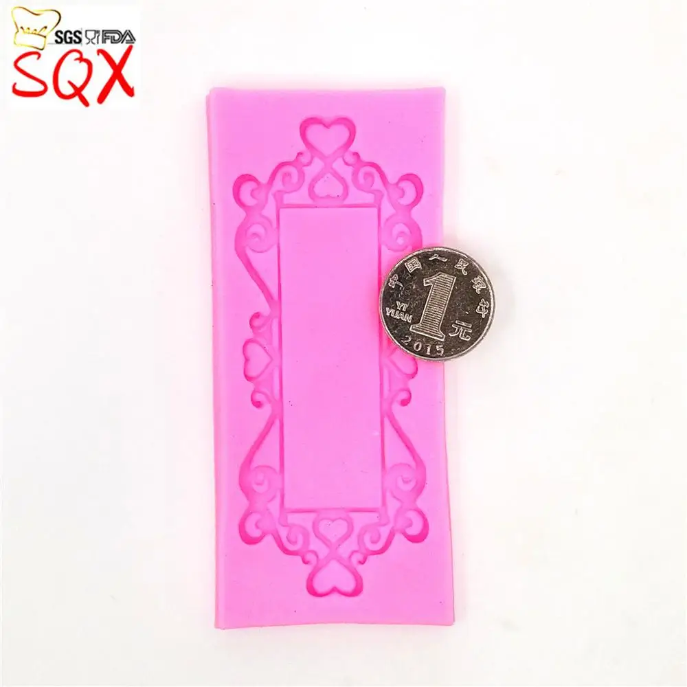 Прямоугольные бронзовые формы для зеркал из смолы форма помадки силиконовая