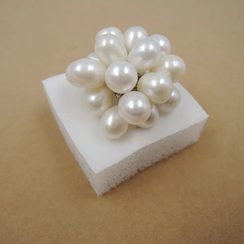 100% натуральное пресноводное жемчужное кольцо жемчуг AAAA качества|pearl pearls|pearl