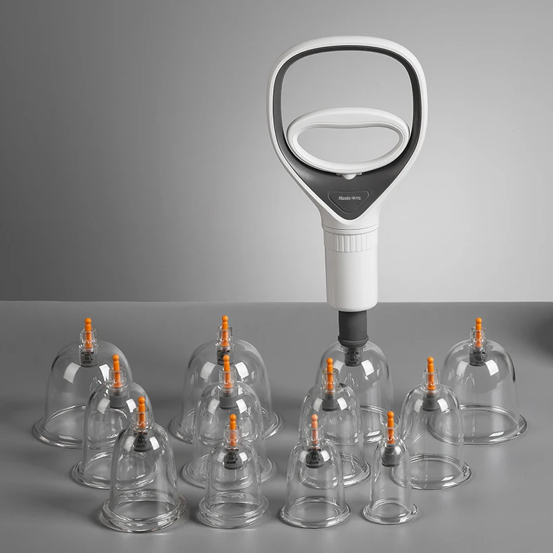 

Hwato Medical Massage cupping 12pcs set suction cup acupuncture Therapy kit Vacuum cans acupuncture vacuum banks