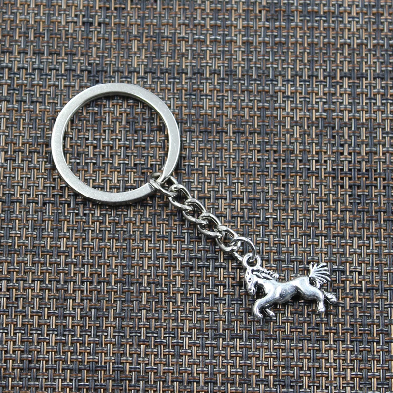 New Keychain 16x23mm Galloping Horse Steed Pendants DIY Men Car Key Chain Ring Holder Keyring Souvenir Jewelry Gift | Украшения и