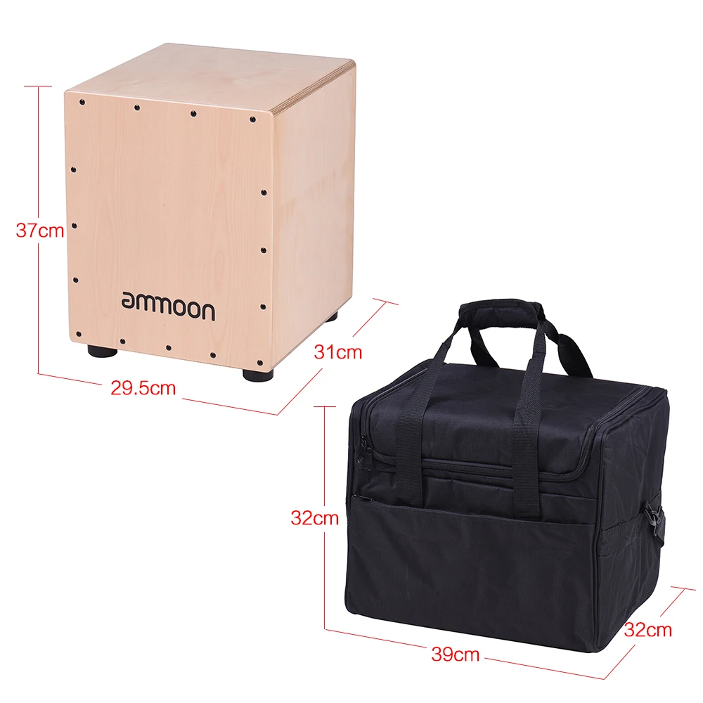 Деревянная коробка-барабан ammoon среднего размера ручной барабан перкуссионный