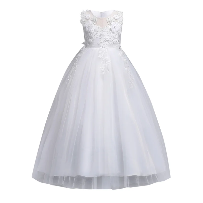 Girl Princess Dress Elegant Party Formal Vestido Children Birthday Girls Dresses party and wedding High Quality Mesh | Детская одежда и