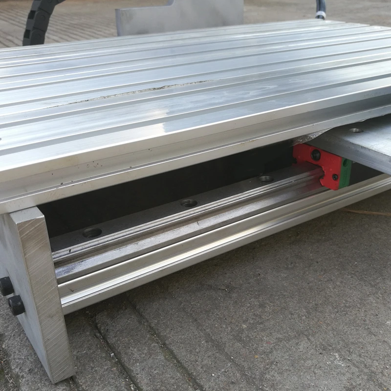 

CNC 3040 frame linear guideway Square line rail track 80mm spindle aluminum table metal