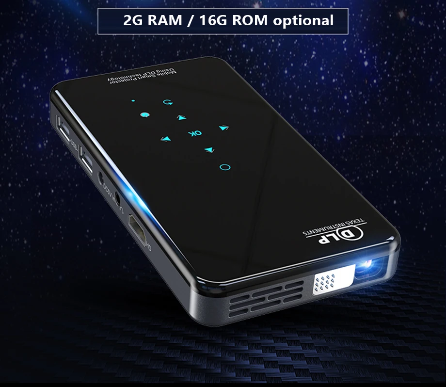 SmartIdea X2 Android 7,1 мини-проектор для телефона 200 люмен 5G wifi bluetooth Батарея для 3 часов воспроизведения сенсорных клавиш HDMI in 1080P проектор