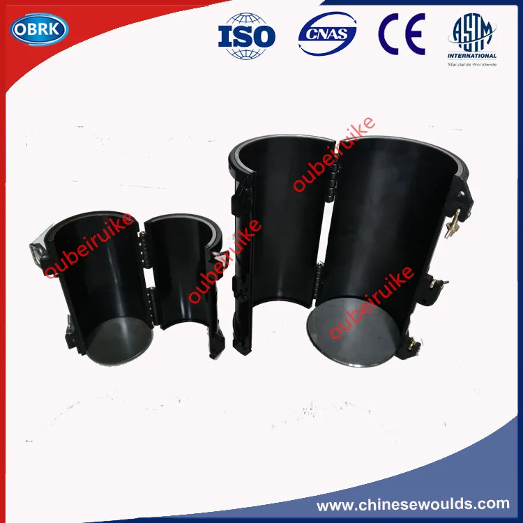 Dia.150x300mm Detachable Concrete Cylinder Plastic Molds Electric Flux Plastic Cylinder Moulds
