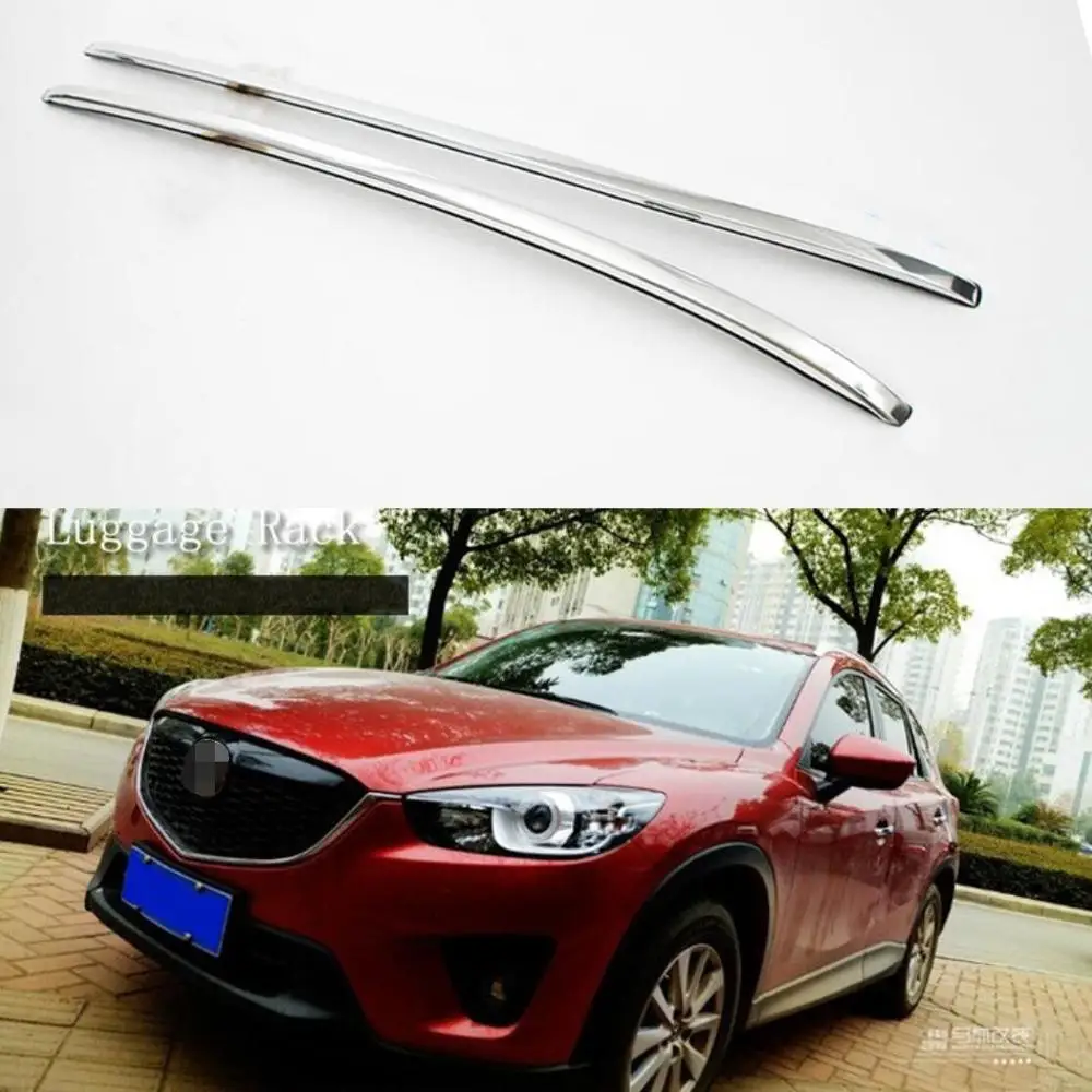 Для Mazda CX 5 CX5 2013 2014 2015 2016 из алюминиевого сплава серебристые направляющие на крышу