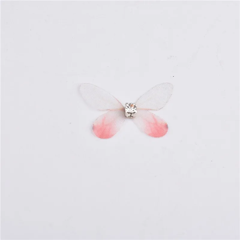 2cm 5pcs/bag 7colors Tulle Translucent Cloth Butterfly Wings Diy Earring Material Accessories Ladies Ear Clip | Украшения и