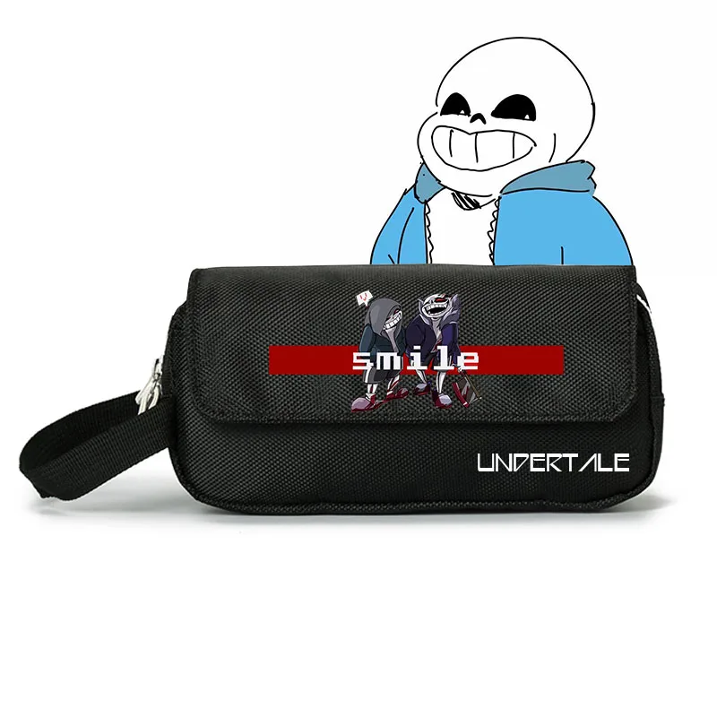 12 Игра Undertale Frisk Sans Скелет принт канцелярские принадлежности Sotrage сумка ручка чехол большой холщовый чехол для карандашей школьные сумки органайзер для путешествий - Цвет: 12