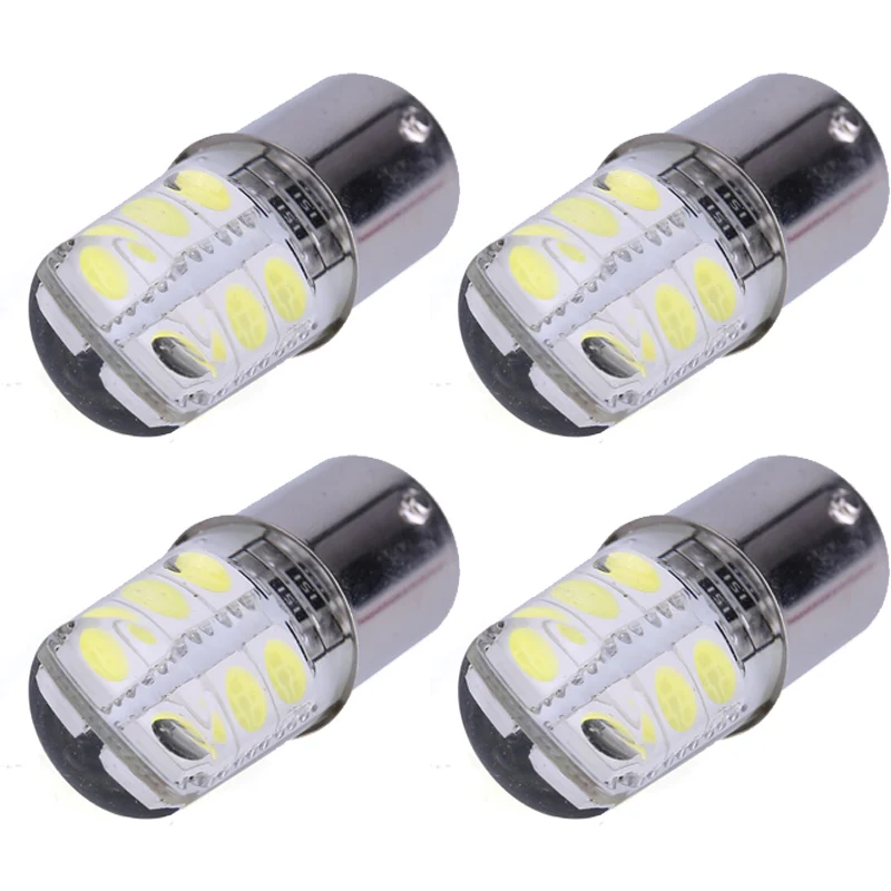 4 шт. 1156 P21W BA15S COB Светодиодные Автомобильные фары 5050 Smd 6 светодиодные лампы стоп