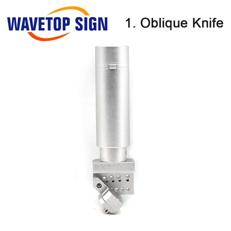 WaveTopSign CNC кожа Вибрирующая головка ножа+ Держатель головки+ Наклонный нож+ тянущийся нож+ Круглый вибрирующий нож+ колесо давления - Цвет: 1. Oblique Knife
