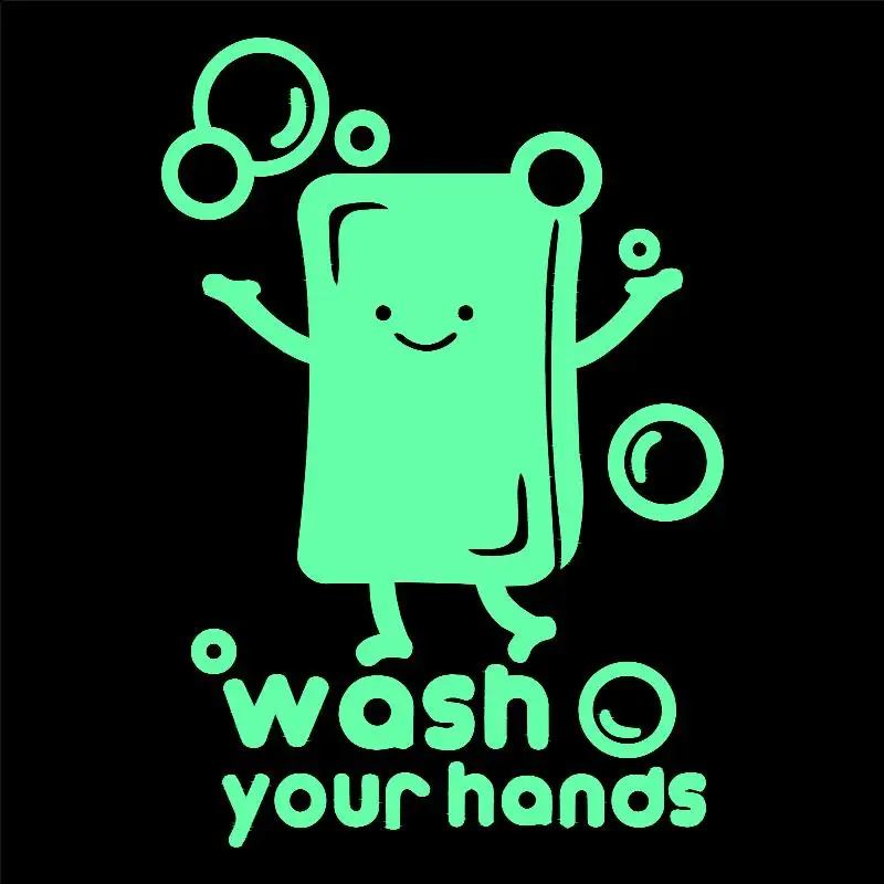 Наклейки на стену в ванную комнату с милым мылом|Наклейки стену| |