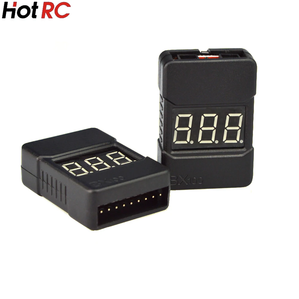 Высокое качество 50 шт./кор. Hotrc низкая Напряжение метр тестер BX100 Высокая Точность