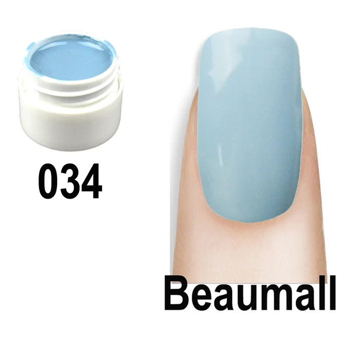 Beaumall сладкие конфеты 36 цветов! 5 мл в горшке чистые цвета УФ-гель для дизайна ногтей для маникюра ногтей Padicure DIY - Цвет: 34