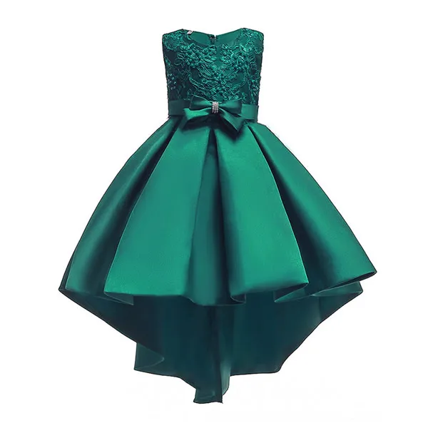 Dress F Вечерние платья для девочек; Детские платья для девочек; вечерние костюмы; Одежда для девочек с цветочным узором; элегантные платья для выпускного вечера - Цвет: Dress F