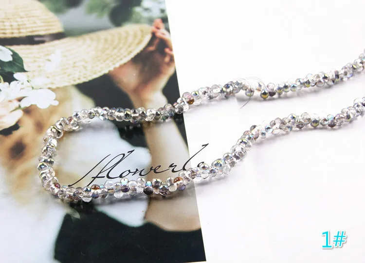 

Small Waist Flat Glass Beads Bracelet Earring Accessories Diy Handmade Material Jewelry Finding 30pcs