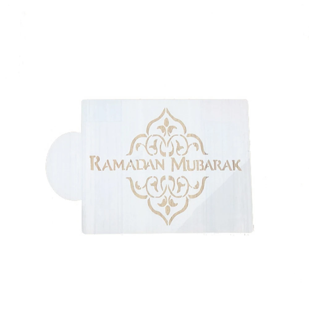 5 шт. Eid Mubarak Рамадан кофейный принт Шаблон трафарет набор для работы с мастикой