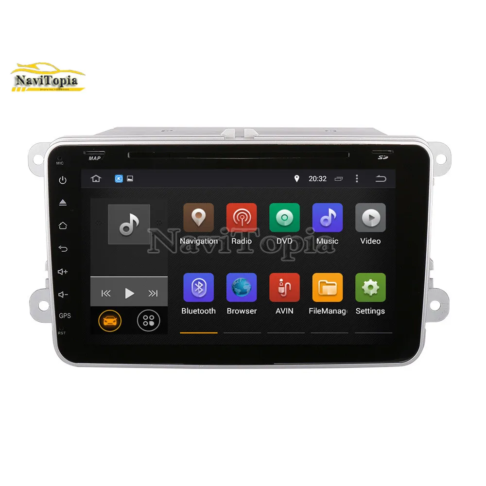 Навигатор NAVITOPIA PX6 для VW Passat B7/Passat vant/Passat CC/Touran/Golf V VI 4 Гб ОЗУ 64 ПЗУ Android 9