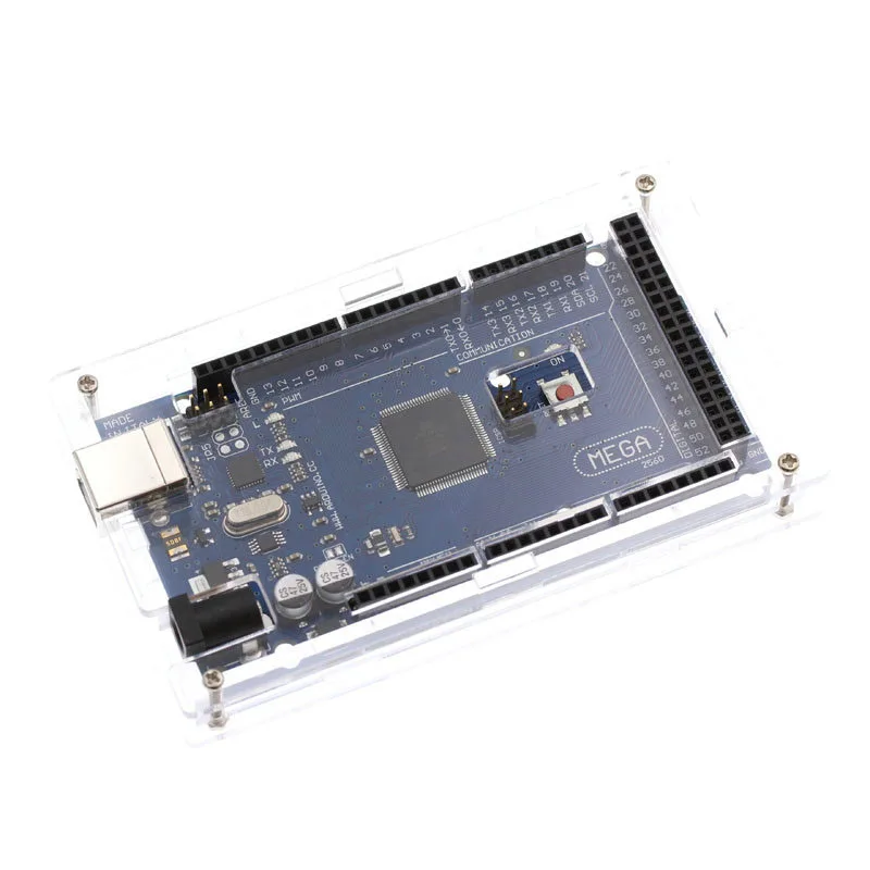 Прозрачный глянцевый акриловый корпус совместимый для arduino Mega 2560 R3 чехол