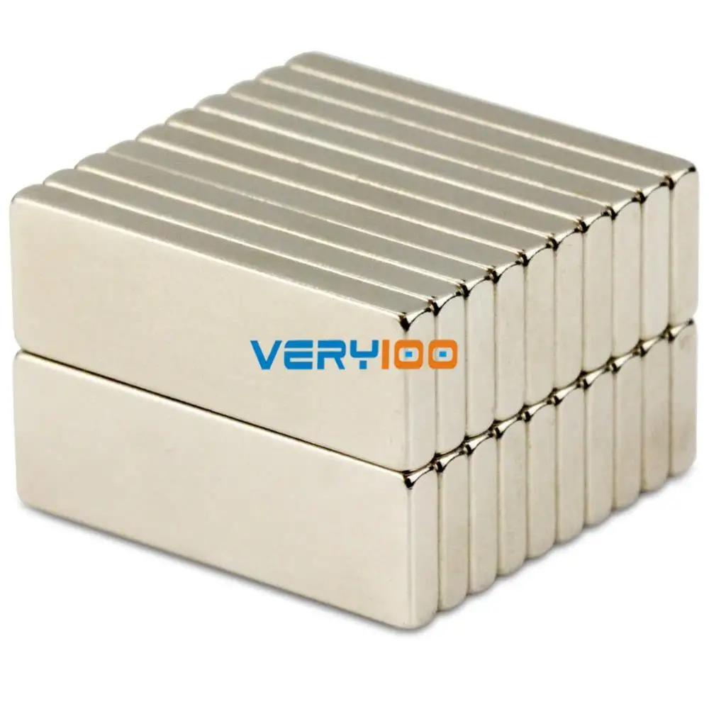 20 шт. N50 большая часть Супер Сильная полоса Блок Бар длинные Магниты