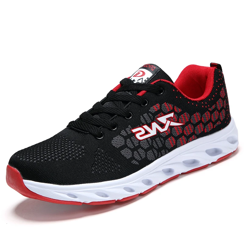 2017 Spring/Summer Men Running Shoes Luxury Brand Walking Sneakers Breathable Athletic Gym Blue/Red Original Sport Trainer | Спорт и