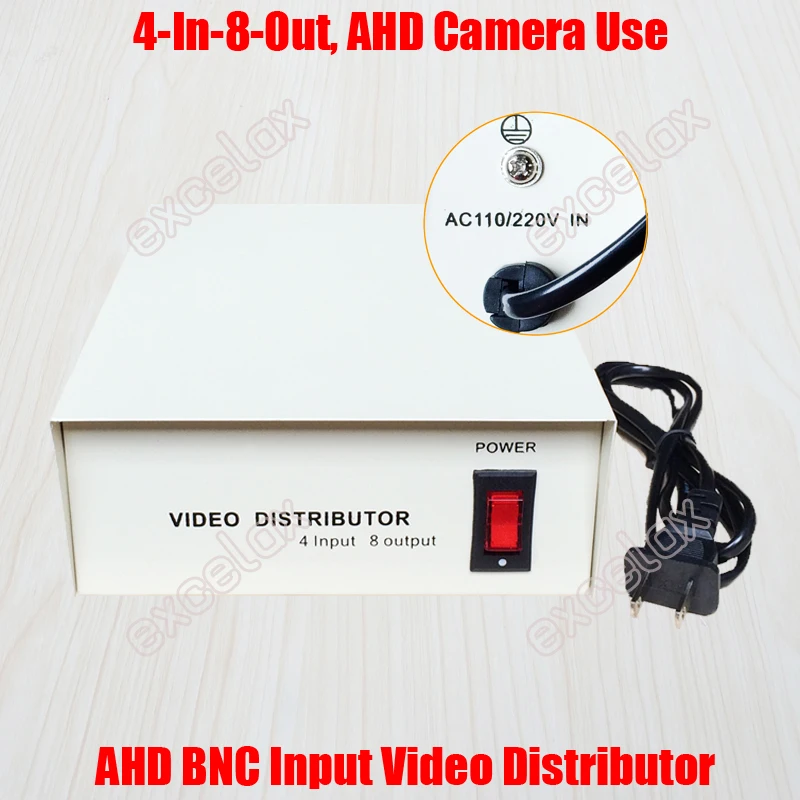 4 на 8 из AHD TVI CVI BNC разъем аудио/видео компонентов 8CH видео разветвитель для