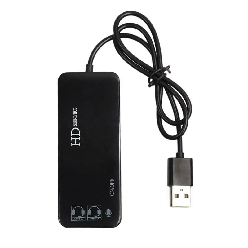 Usb концентратор с 3 портами внешняя звуковая карта 7 1 каналов адаптер для