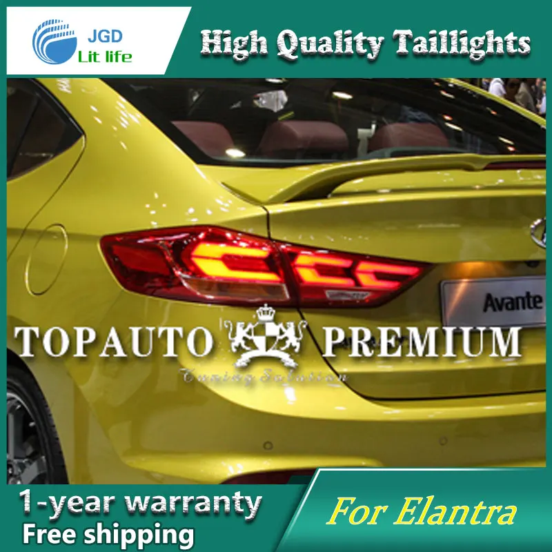 Автомобильный Стайлинг задние фонари чехол для задней фары Hyundai Elantra 2017 2018