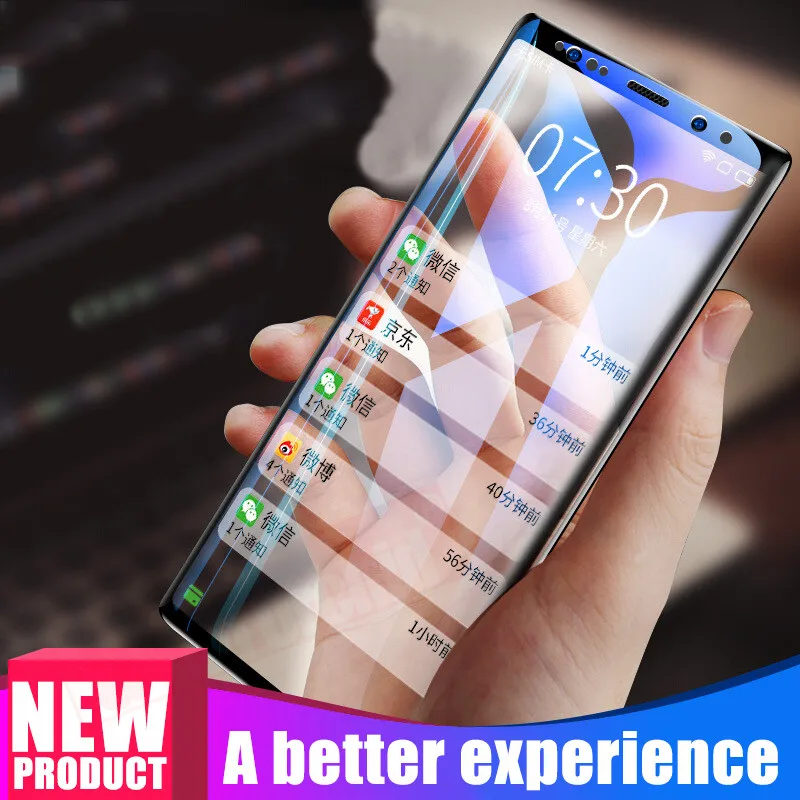 6D полное покрытие закаленное стекло для samsung Galaxy S8 S9 Plus Note 8 Защитная пленка для экрана для samsung S8 S9 Plus Note 8 стекло