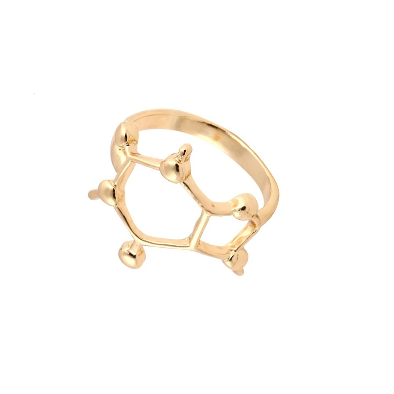 Yiustar Модные украшения Кольца кофеин молекула кольцо Пособия по химии Jewelry наука