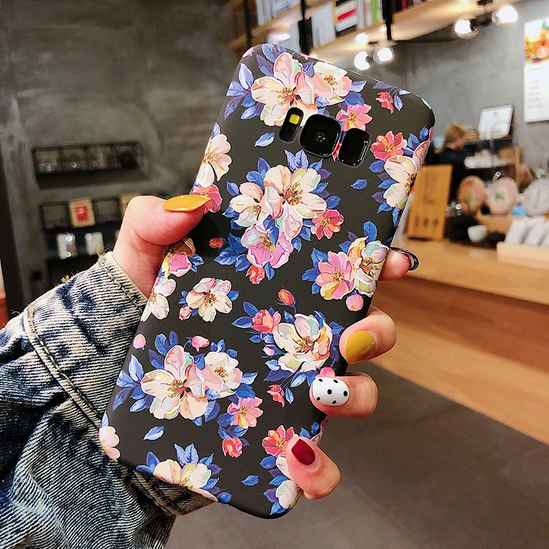 Чехлы YHBBCASES в стиле ретро с рисунком масляных цветов для Samsung Note 10 8 9 3D рельефный