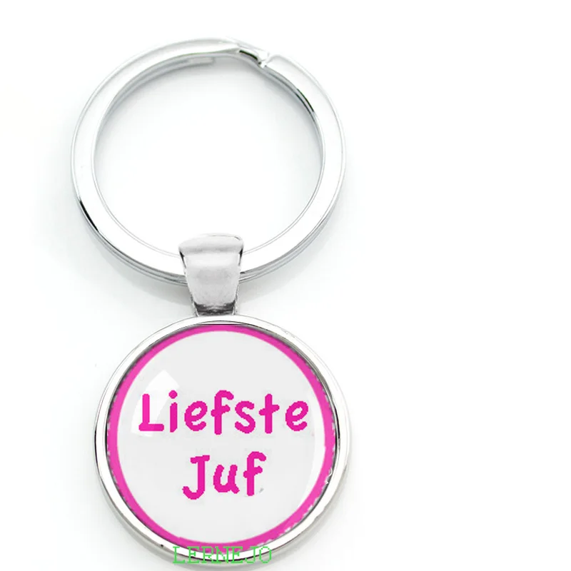 Брелок для ключей с надписью Liefste Juf | Украшения и аксессуары