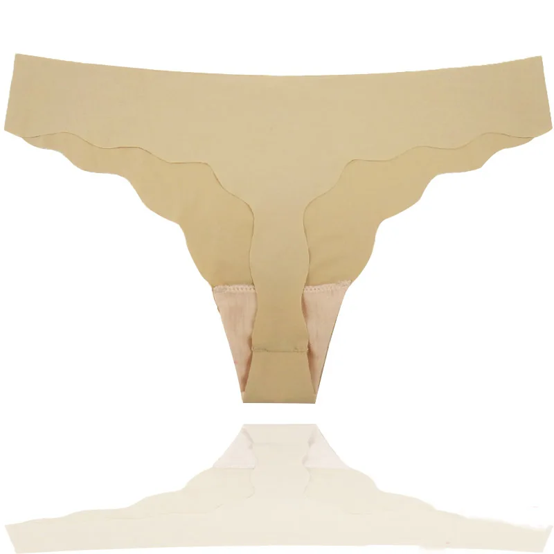 2 шт./партия женские ультратонкие бесшовные трусики сексуальные стринги шелковое